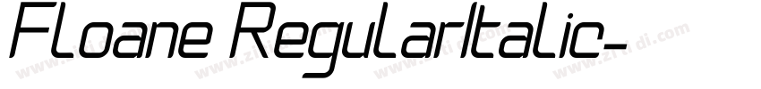 Floane RegularItalic字体转换 Floane RegularItalic字体转换
